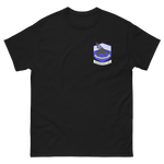 VFA-143 Pukin' Dogs Squadron Crest T-Shirt – front view, black