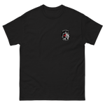 VF-154 Black Knights Squadron Crest T-Shirt – front view, black