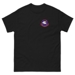 VP-11 Proud Pegasus Squadron Crest T-Shirt – front view, black