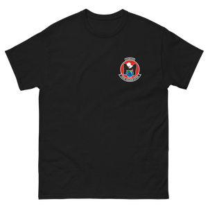 VP-16 Eagles Squadron Crest T-Shirt – front view, black