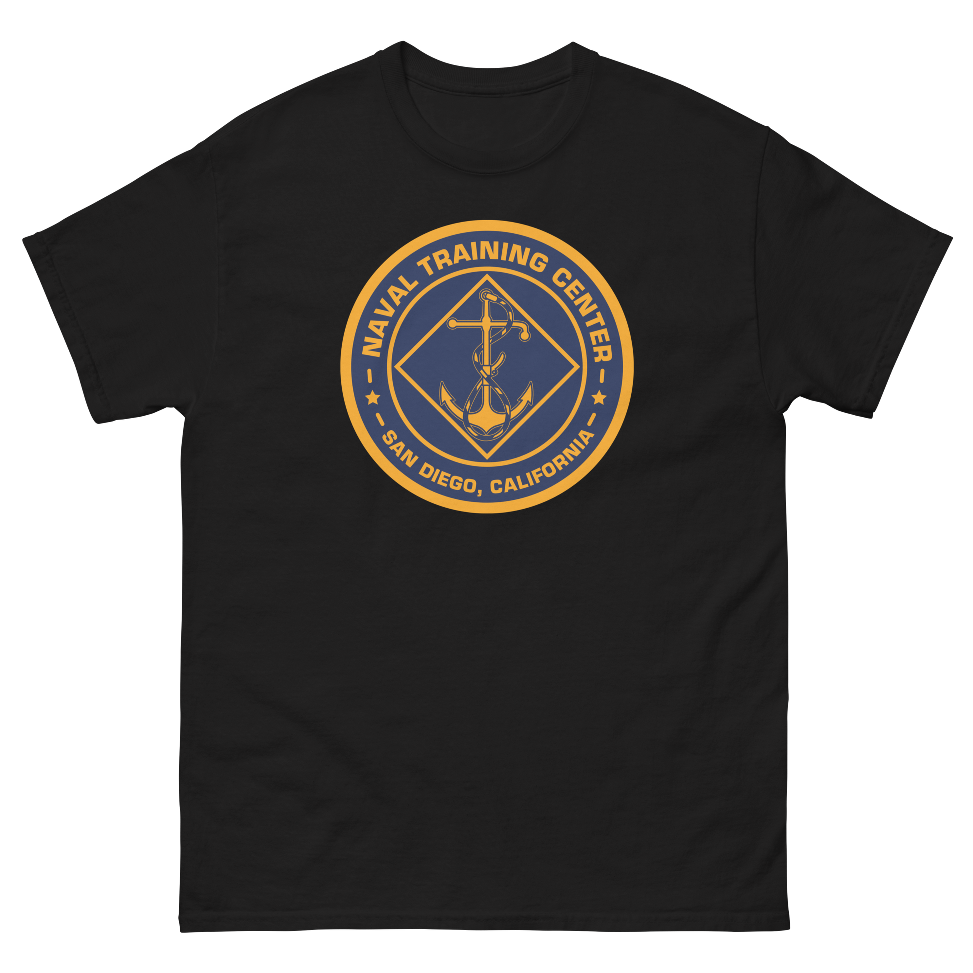 NTC San Diego Crest T-Shirt – front view, black
