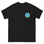 USS Dwight D. Eisenhower (CVN-69) Ship's Crest T-Shirt – front view, black