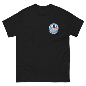 USS George Washington (CVN-73) Ship's Crest T-Shirt – front view, black