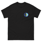 USS Intrepid (CVS-11) Ship's Crest T-Shirt – front view, black