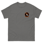VFA-147 Argonauts Squadron Crest T-Shirt – front view, charcoal