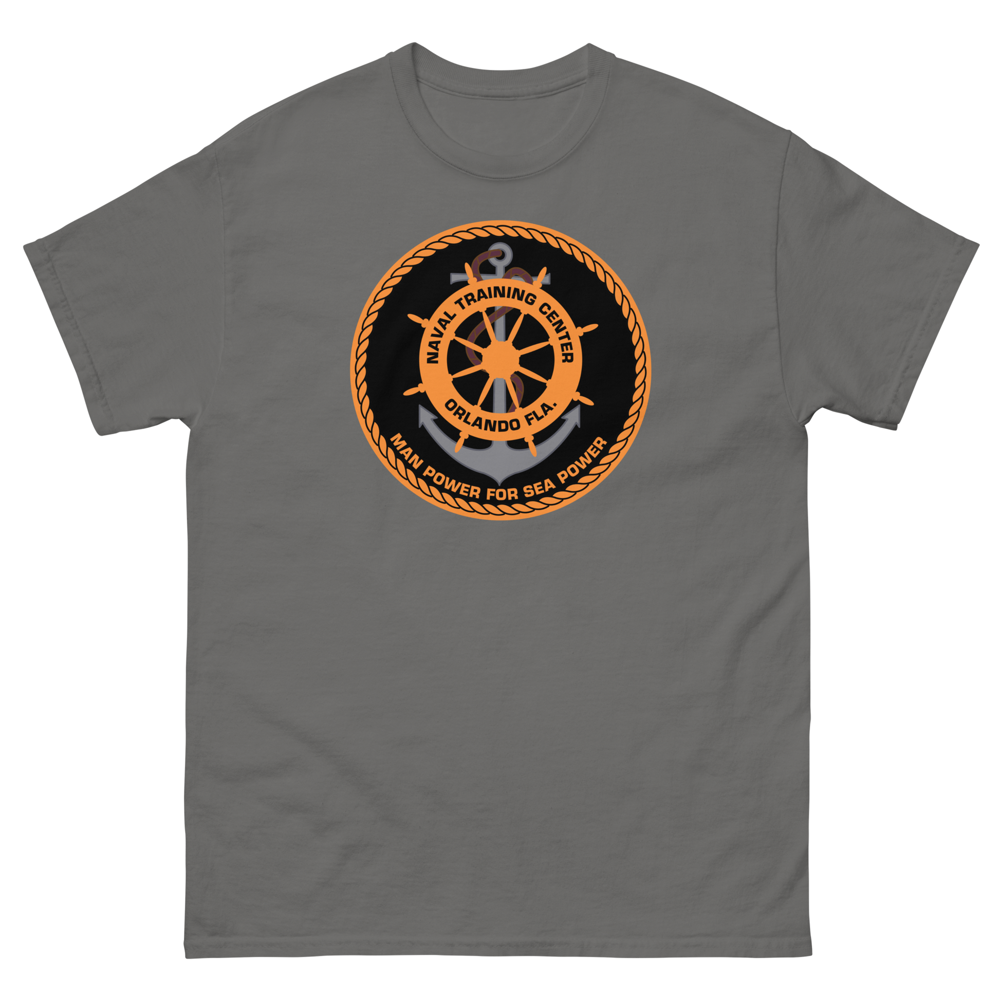 NTC Orlando T-Shirt – front view, charcoal