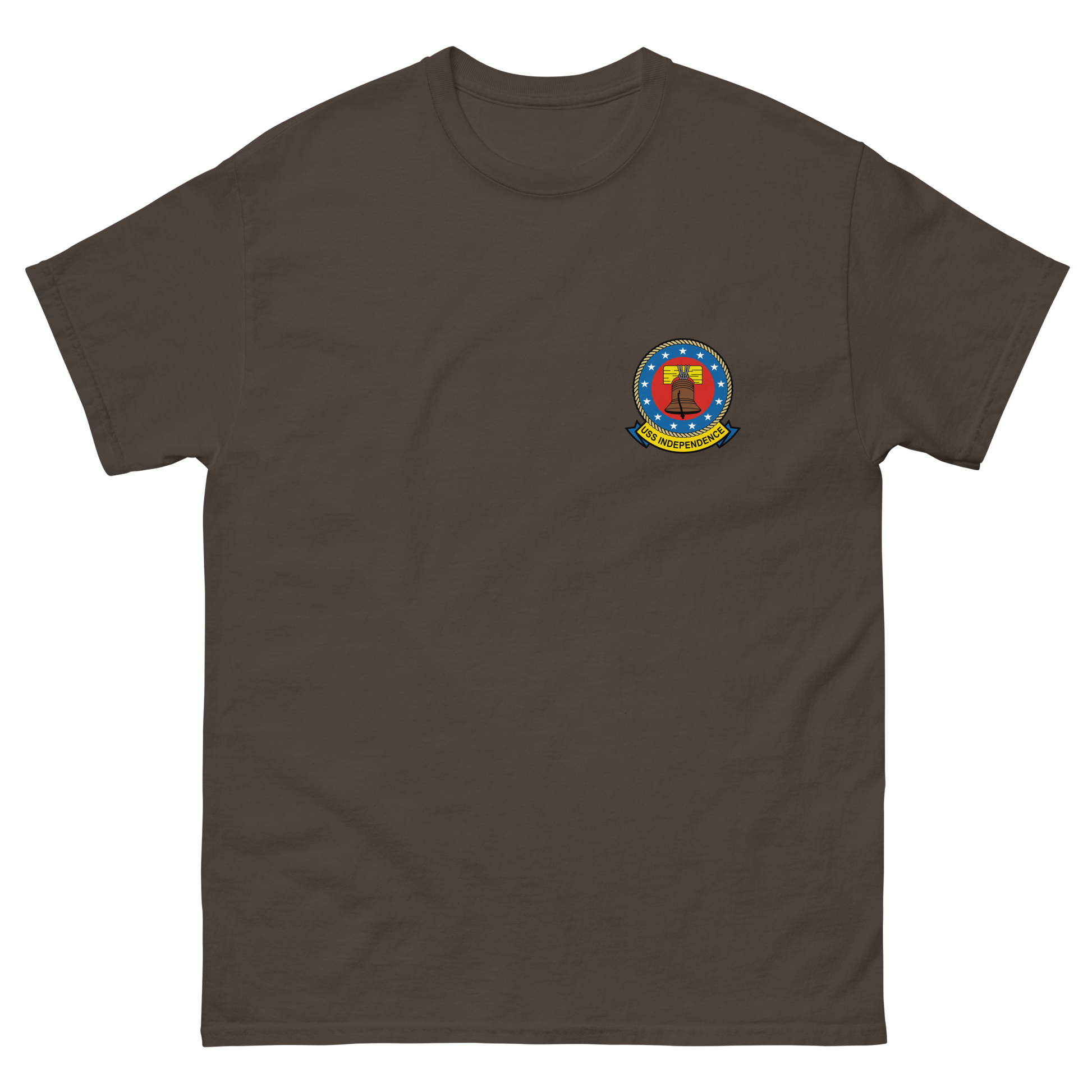 USS Independence (CVA/CV-62) Ship's Crest T-Shirt – front view