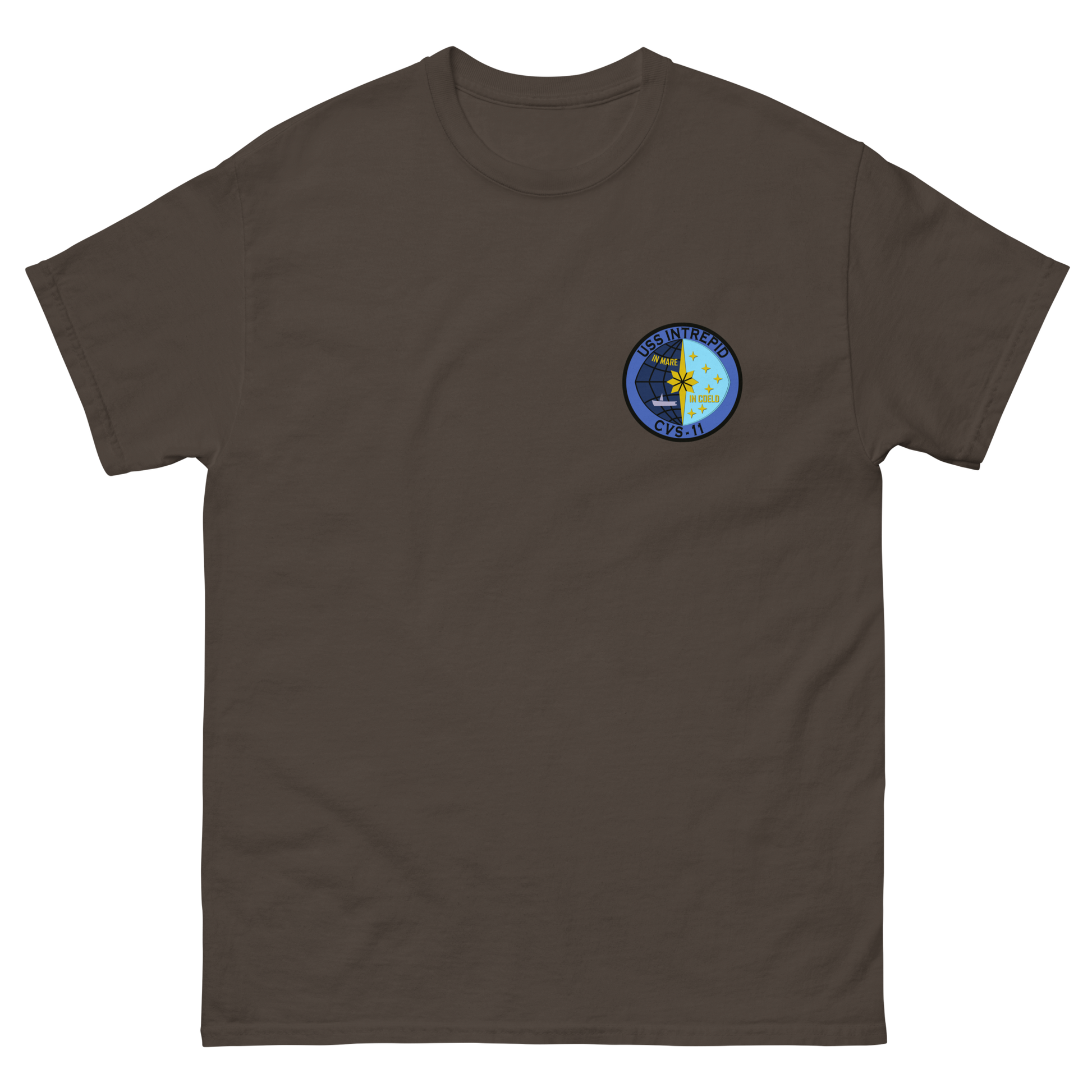 USS Intrepid (CVS-11) Ship's Crest T-Shirt – front view