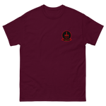 HSC-9 Tridents Squadron Crest T-Shirt – front view, maroon
