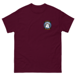 HSC-23 Wildcards Squadron Crest T-Shirt – front view, maroon