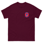 HSM-35 Magicians Squadron Crest T-Shirt – front view, maroon