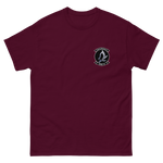 HSM-78 Blue Hawks Squadron Crest T-Shirt – front view, maroon