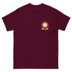 VAW-116 Sun Kings Squadron Crest T-Shirt – front view, maroon