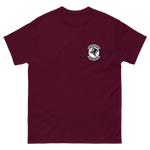 VFA-14 Tophatters Squadron Crest T-Shirt – front view, maroon