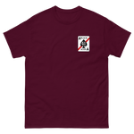 VFA-41 Black Aces Squadron Crest T-Shirt – front view, maroon
