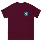 VFA-83 Rampagers Squadron Crest T-Shirt – front view, maroon