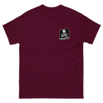 VF/VFA-103 Jolly Rogers Squadron Crest T-Shirt – front view, maroon