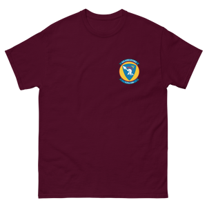VFA-106 Gladiators Squadron Crest T-Shirt – front view, maroon
