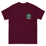VFA-125 Rough Raiders Squadron Crest T-Shirt – front view, maroon