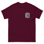 VFA-132 Privateers Squadron Crest T-Shirt – front view, maroon