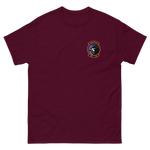 VFA-137 Kestrels Squadron Crest T-Shirt – front view, maroon