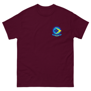 VFA-146 Blue Diamonds Squadron Crest T-Shirt – front view, maroon