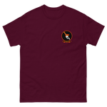 VFA-147 Argonauts Squadron Crest T-Shirt – front view, maroon