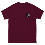 VF-154 Black Knights Squadron Crest T-Shirt – front view, maroon