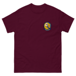 VFA-192 World Famous Golden Dragons Squadron Crest T-Shirt – front view, maroon