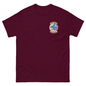 VP-9 Golden Eagles Squadron Crest (1) T-Shirt – front view, maroon