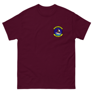 VP-9 Golden Eagles Squadron Crest (2) T-Shirt – front view, maroon