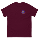 VP-11 Proud Pegasus Squadron Crest T-Shirt – front view, maroon