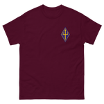 VP-26 Tridents Squadron Crest T-Shirt – front view, maroon