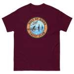 Gulf of Sidra Yacht Club T-Shirt – front view, maroon