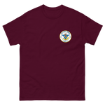 USS Carl Vinson (CVN-70) Ship's Crest Shirt – front view, maroon
