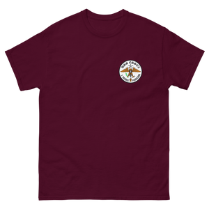 USS Essex (CVS-9) Ship's Crest T-Shirt – front view, maroon