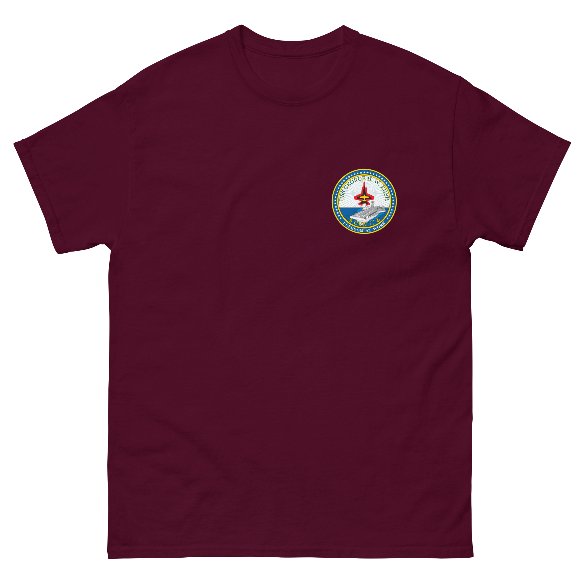 USS George H.W. Bush (CVN-77) Ship's Crest T-Shirt