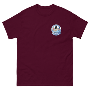 USS George Washington (CVN-73) Ship's Crest T-Shirt – front view, maroon