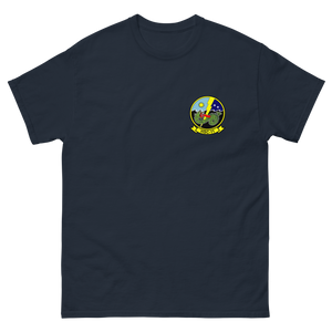 HSC-11 Dragonslayers Squadron Crest T-Shirt – front view, navy