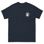 HSC-23 Wildcards Squadron Crest T-Shirt – front view, navy
