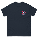 HSC-28 Dragon Whales Squadron Crest T-Shirt – front view, navy