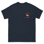 HSM-74 Swamp Foxes Squadron Crest Shirt – front view, navy