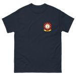 VAW-116 Sun Kings Squadron Crest T-Shirt – front view, navy