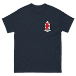 VFA-22 Fighting Redcocks Squadron Crest T-Shirt – front view, navy