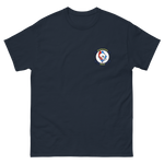 VFA-34 Blue Blasters Squadron Crest T-Shirt – front view, navy