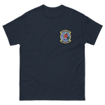 VFA-132 Privateers Squadron Crest T-Shirt – front view, navy