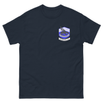 VFA-143 Pukin' Dogs Squadron Crest T-Shirt – front view, navy