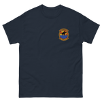 VRC-40 Rawhides Squadron Crest T-Shirt – front view, navy