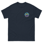USS Coral Sea (CVA-43) Ship's Crest T-Shirt – front view, navy