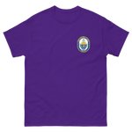 USS Reuben James (FFG-57) Ship's Crest Shirt – front view, purple